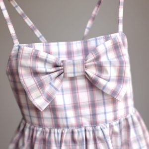 vestido niña escocés
