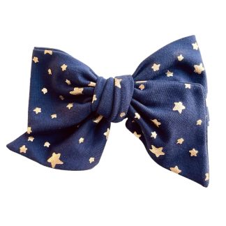 Supermoño azul estrellas doradas con colet