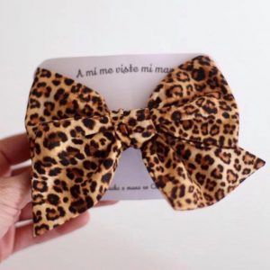 moño leopardo animal print