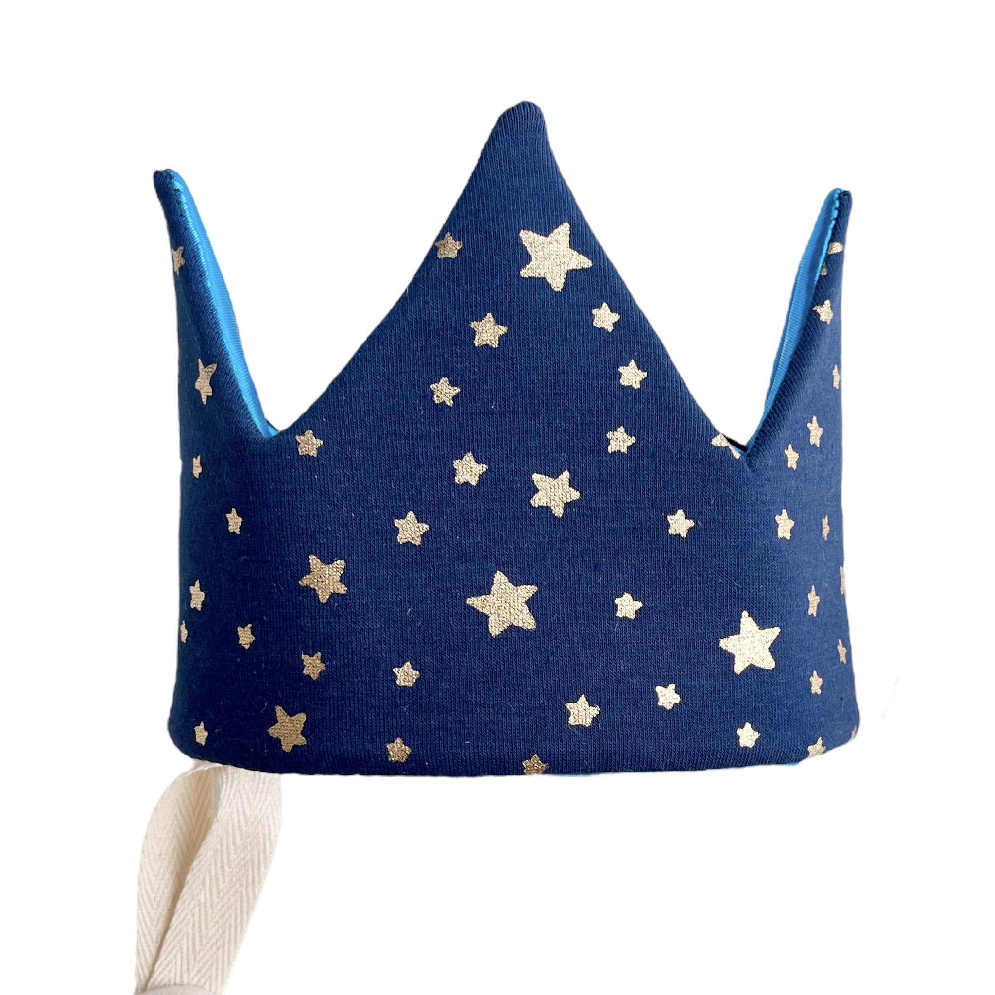 Corona Reversible estrellitas y azul eléctrico con edad - Imagen 3